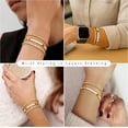 thumbnail image 3 of 925 Sterling Silver Bracelets for Women Stack, 14K Gold Plated Bangle Cuff Jewelry Set Trendy, Adjustable Tennis Knot Twisted Bracelet for Wrist Essentials Women Fashion Gifts, 3 of 14