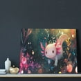 thumbnail image 3 of Fuzoiu Whimsical Axolotl Fantasy Print Canvas Wall Art for Bathrooms,Wall Decor for Bedroom,Framed Artwork for Wall,Modern Wall Decorations Prints Picture for Kitchen Home, 3 of 6