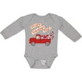 thumbnail image 3 of Inktastic Hoppy Valentine's Day Bunny Truck with Hearts Boys or Girls Long Sleeve Baby Bodysuit, 3 of 5