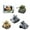 A, variant on Alloy Pull Back Toy Tank Set with Smooth Rolling Wheels Four Different Vehicle Styles for Kids Action Play and