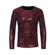 thumbnail image 5 of INSPIRE CHIC Camisetas para hombres con cuello redondo de manga larga, ajuste regular, 2XL, rojas, con lentejuelas brillantes, 5 of 6