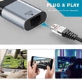 thumbnail image 3 of Type-c Grey USB C To Ethernet Adapter Aluminum Alloy 1-Gigabit For Thunderbolt 3, 3 of 9