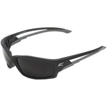 Edge Eyewear TSK216 Kazbek Polarized Safety Glasses, Black with Smoke Lens