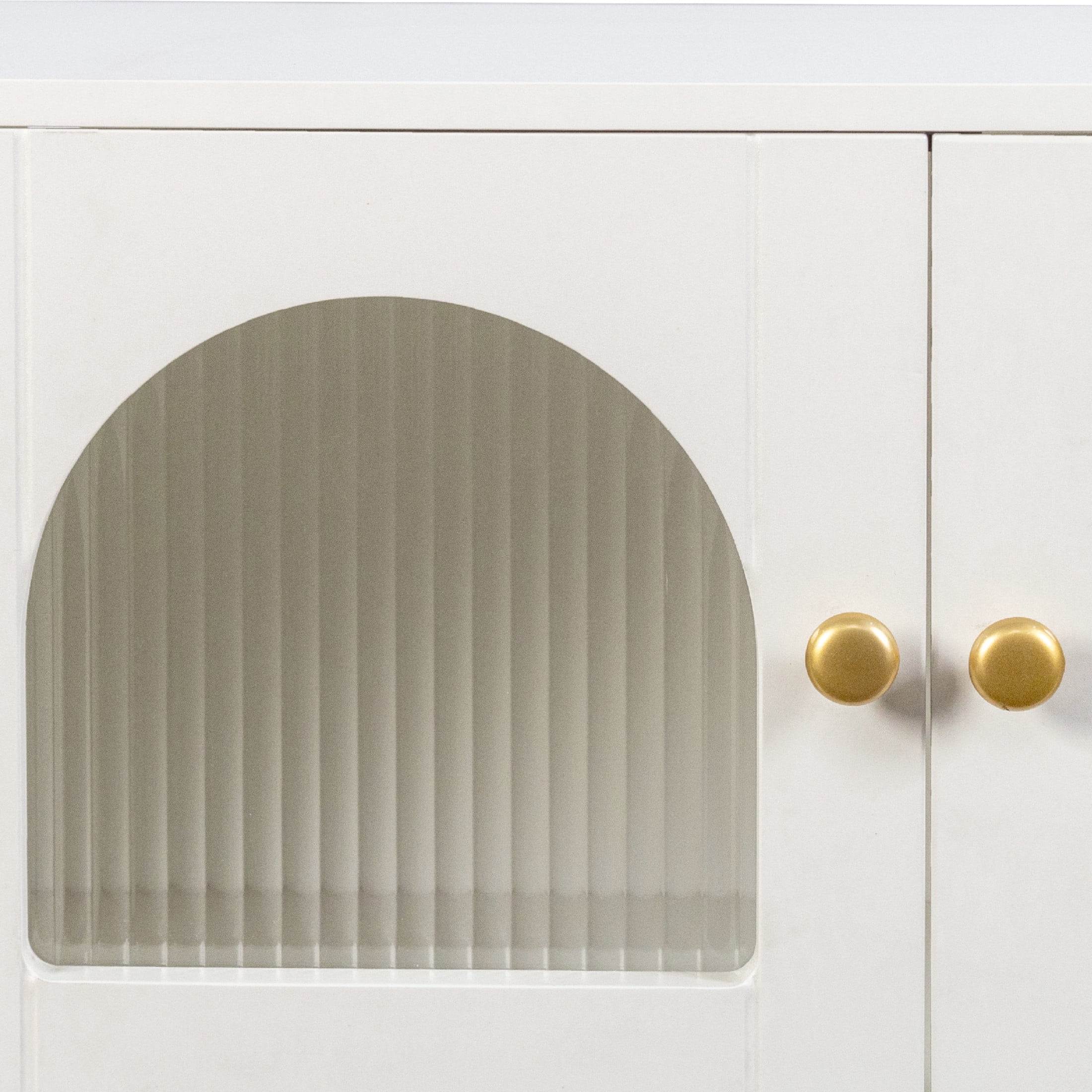 Noble House Brixo Wall Mounted Storage Cabinet with Glass Door, Floating Display Cabinet for Kitchen & Bathroom, White