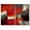 BASE01-2105-PAINTING-NA09, variant on PixonSign Canvas Print Wall Art Set Red, Teal, White, Black and Gray Grunge Brushstrokes Geometric Shapes Illustrations Contemporary Edgy Multicolor Ultra for Living Room, Bedroom, Office - 24"x36"x2