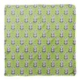 thumbnail image 4 of Bimba Green Dots & Raccoon Animal Printed Pure Silk Scarf For Hair Neck Head Bandanas For Women 40 x 80 Inches, 4 of 6