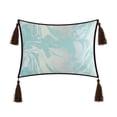 thumbnail image 4 of Lanco Floral Outline 7-Piece Comforter Set, Aqua, King, Fill Material Polyester Silhouette, 4 of 5