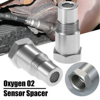 Fixdono O2 Sensor Spacer 2Pcs, Car O2 Sensor Extension 46.5mm, Universal  Car Oxygen Sensor, M18 x 1.5
