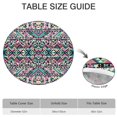 thumbnail image 6 of Multicolor Geometric Pattern Round Fitted Tablecloth with Elastic Edge,Dining Table Cover Waterproof,Outdoor Round Tablecloth for Camping,Dining,Indoor and Outdoor, 6 of 7