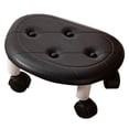 thumbnail image 1 of Taburete Bajo con Polea y Cojín de Esponja Gruesa, para el Hogar, para Cambiar Zapatos, Impermeable, Portátil, Circular, Color Negro., 1 of 5