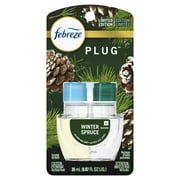 Febreze Odor-Fighting PLUG Air Freshener, Winter Spruce, 0.87 fl oz Refill