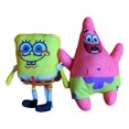 thumbnail image 1 of Set de muñecos de peluche de Bob Esponja, 25 cm y 28 cm, 1 of 4