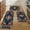 Deep Blue, variant on Kitchen floor mat set, 3-piece set, anti-slip washable kitchen floor mat and foot pad, suitable for decorating the floor mats of thick kitchens and laundries, and the long strip carpet for decorating