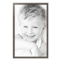 thumbnail image 2 of ArtToFrames 23" x 37" Silver Picture Frame, 23x37 inch Silver Wood Poster Frame (WOM-4993),  Pack, 2 of 5