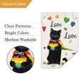 thumbnail image 3 of VOCHIC Love is Love Rainbow Pride Garden Flag 12x18 Black Cat Pride Gay Lesbian LGBT Pansexual Garden Yard Flags Sign Banner for Pride Month Porch Outdoor Decoration (ONLY FLAG), 3 of 6