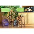 thumbnail image 6 of Statra Bamboo Indoor Outdoor Canvas Directors Chair Barstool - Set of 2, 6 of 11