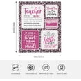 thumbnail image 6 of Christmas Teacher Gifts for Women, Best Gifts for Teachers Women Throw Blanket 60" x 50", Teacher Appreciation Gifts, Gifts for Teacher from Student, Gifts for Teacher''s Day Christmas, 6 of 6