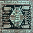 thumbnail image 1 of Ahgly Company Indoor Square Persian Light Blue Traditional Area Rugs, 3' Square, 1 of 4