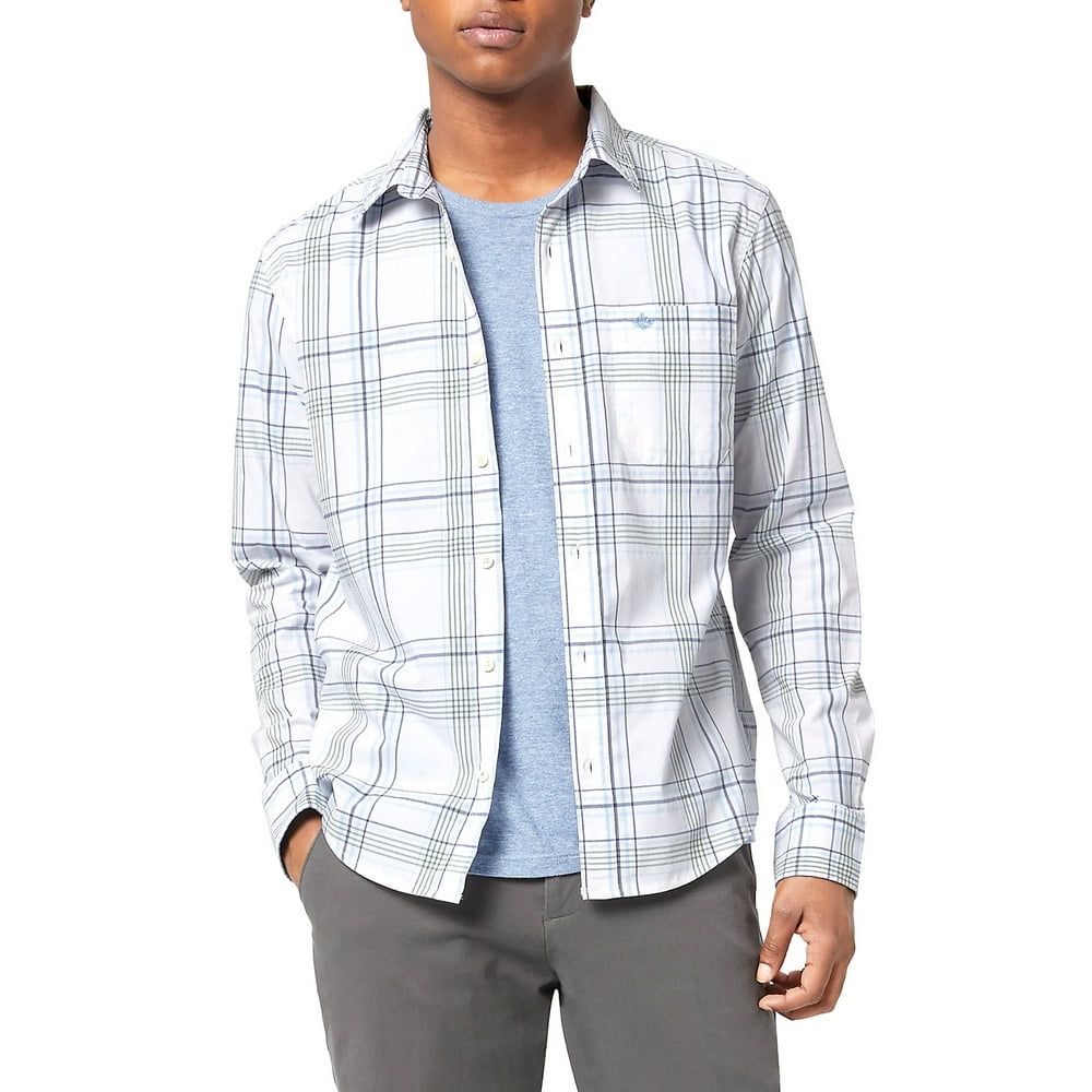 Dockers Dockers Men's Casual Washed Poplin Long Sleeve Shirt