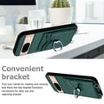 thumbnail image 6 of Wallet Case for Google Pixel 8a, Stylish Ultra Slim PU Leather Card Slots Ring Stand Wrist Strap Shockproof Protective Thin Lightweight Back Case Cover for Google Pixel 8a, Green, 6 of 7