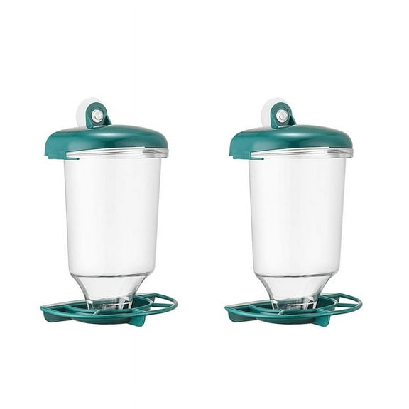 2X Window Bird Feeder with Strong Suction Cup, Removable Hanging Wild