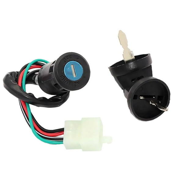 Zxpjkyu 4 Pin Wire Ignition Key Switch For Chinese Quad 4 Wheeler ATV Go Kart TAOTAO