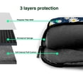 thumbnail image 4 of Lsque Daisies Flowers Pattern Laptop Bag – Portable & Slim Single-Shoulder Computer Case with Adjustable Strap, Protective, Lightweight for 13”/14”/15.6” Laptops, 4 of 8