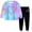 Blue, variant on Nwiuh Girls 2 Piece Outfits Kids Clothes Sets Sweatsuit Tracksuit Jogger Print Long Sleeve Sweatshirts Sweatpants 2-9Y (Blue, 4-5 Years)