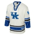 thumbnail image 2 of Men's Colosseum Cream Kentucky Wildcats Puck Proud Fashion Hockey Jersey, 2 of 3