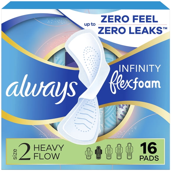 Toallas Femeninas Always Infinity FlexFoam Día con Alas, 16 pzas