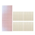 thumbnail image 1 of Sewing Thread Holder, Thread Organizer, DIY Wooden Quilting Spool Holder, Woven Pink 60.5cmx22cm, 1 of 8