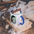 thumbnail image 5 of 3dRose, Moses and the Ten Commandments Vintage Magic Lantern Slide 1910, 15oz Two-Tone Blue Mug, 5 of 7
