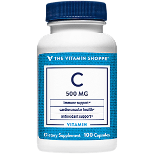 The Vitamin Shoppe Vitamin C 500MG, Antioxidant that Supports Immune and Cardiovascular Health (100 Capsules)
