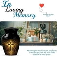 thumbnail image 4 of Mini Cross Urns, Small Cremation Urns for Human Ashes, Memorial Keepsake Urn for Ashes Adult, Decorative Urns for Ashes Small, Size 3 Inch, Set of 2, 4 of 5