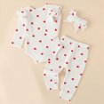 thumbnail image 5 of Gibobby Toddler Infant Baby Girl Clothes 12 24 Months 2T 3T 4T Long Sleeve Letter Romper Hooded Pants Outfits Set(9-12 Months,White), 5 of 6