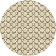thumbnail image 1 of Ahgly Company Indoor Round Patterned Moccasin Beige Area Rugs, 5' Round, 1 of 6