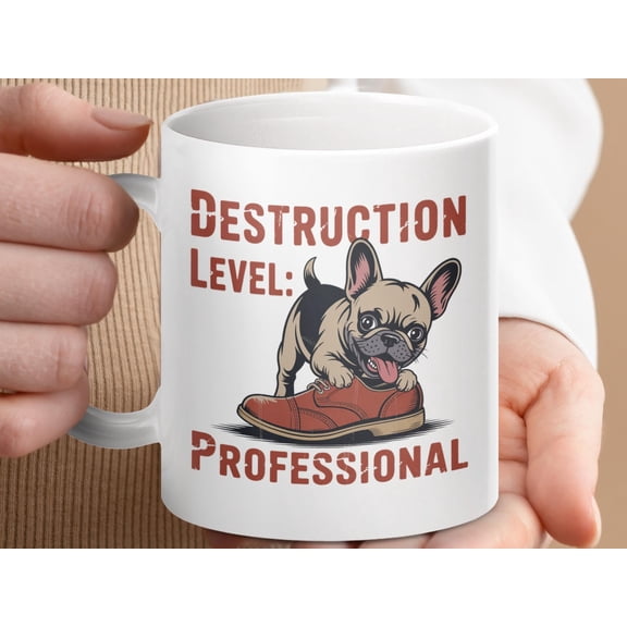 Funny French Bulldog Mug, Cute Dog Lover Gift Coffee Cup