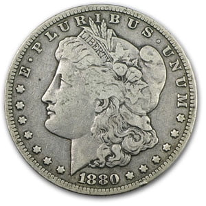 1880-CC Morgan Dollar Rev of 78 VF