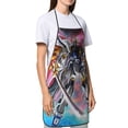 thumbnail image 4 of Mobile Suit Gundam Adjustable Bib Apron, Waterdrop Resistant Aprons with 2 Pockets Cooking Kitchen Aprons for Women Men Chef, 4 of 8