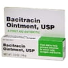 Bacitracin Ointment First Aid Antibiotic, Prevent Infection Minor Cut, 0.5oz (14g) - 5 Pack