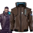 thumbnail image 2 of Disfraz de samurái Punk 207, personaje principal v, cosplay cibernético, uniforme de Halloween, chaqueta genial para hombres y mujeres, abrigo, zapato de disfraz, 2 of 5
