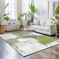 thumbnail image 3 of Area Rugs 2.7'x5', Sage Green Carpet Runner Indoor Outdoor Rugs Home Decor Aesthetic, Modern Geometric Grey Oil Painting Abstract Non Slip Mats Washable Accent Rug for Living Room Bedroom, 3 of 8