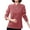 Red, variant on Women's Plus Size Thermal Shirts Fleece Warm Long Sleeve V Neck Base Layer Tops Soft Basic Undershirts(Red,Large)
