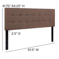thumbnail image 2 of Bedford Tufted Upholstered Queen Size Headboard in Camel Fabric, 2 of 9