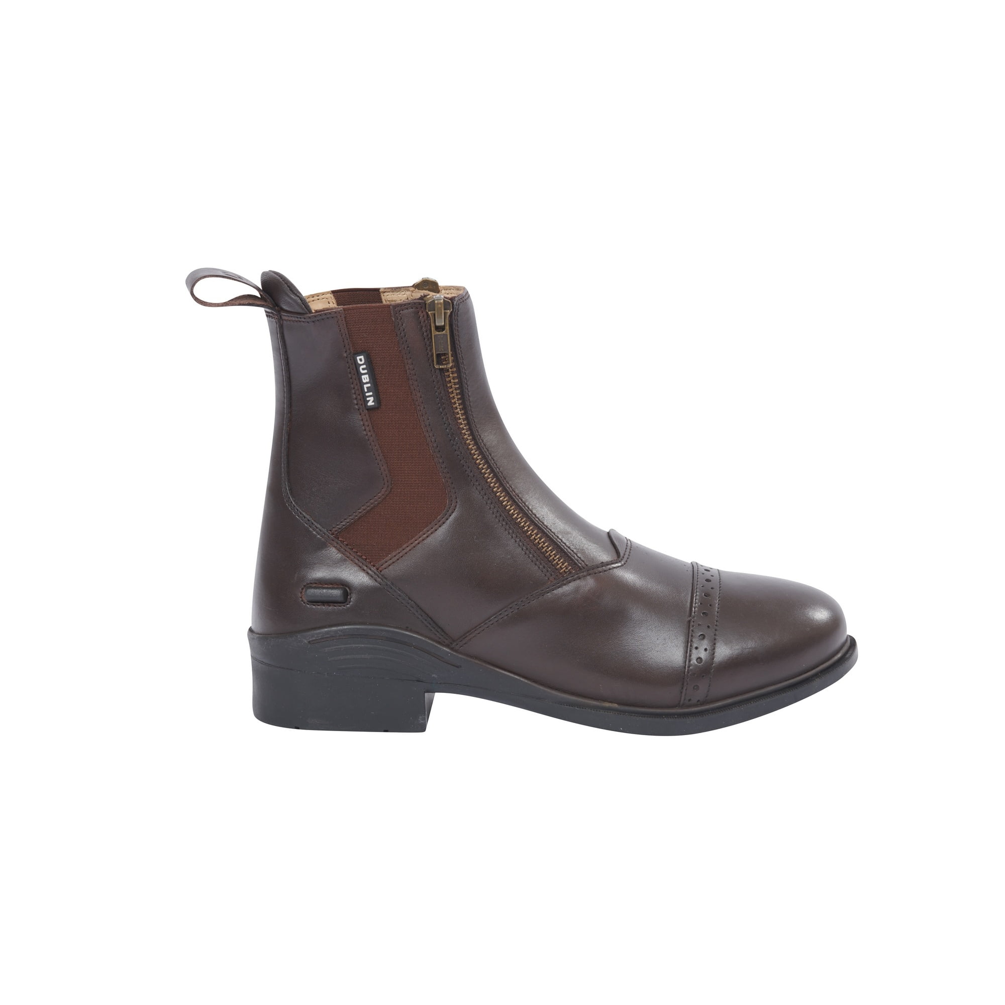 Details about   Dublin Evolution Adults Double Zip Front Leather Paddock Boots WB354 