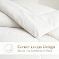 thumbnail image 2 of BedTreat Down Alternative Comforter with Corner Tabs - All Season Quilted Twin Size 240 GSM White Comforter, Machine Washable Microfiber Bedding, 2 of 8