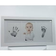 thumbnail image 1 of Baby Photo Frame with Handprint and Footprint Kit, White Picture Frame, 3-Panel Display, 1 of 1