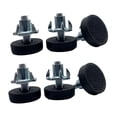 thumbnail image 1 of 4 tornillos para patas de muebles M6 x 22 + 4 tuercas de garra M6 con tapa ajustable para mesa y silla, 1 of 5