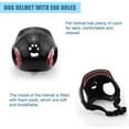 thumbnail image 3 of HQREA Puppy Motorcycle Helmet Sunglasses with Ear Holes and Adjustable Nylon Strap Dog Hard Hat for Outdoor, 3 of 6