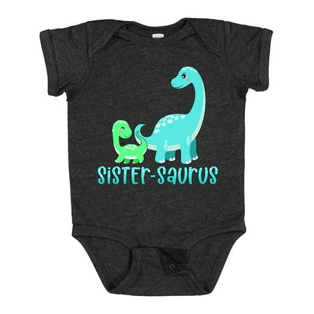 

Inktastic Sister-saurus Cute Brontosaurus Family Gift Baby Boy or Baby Girl Bodysuit